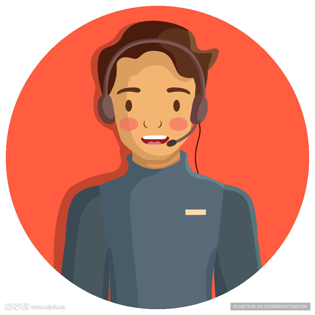 微笑客服人员形象