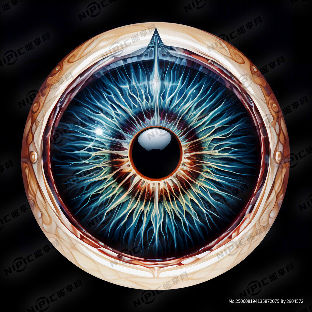 虹膜 放射 眼球 真实