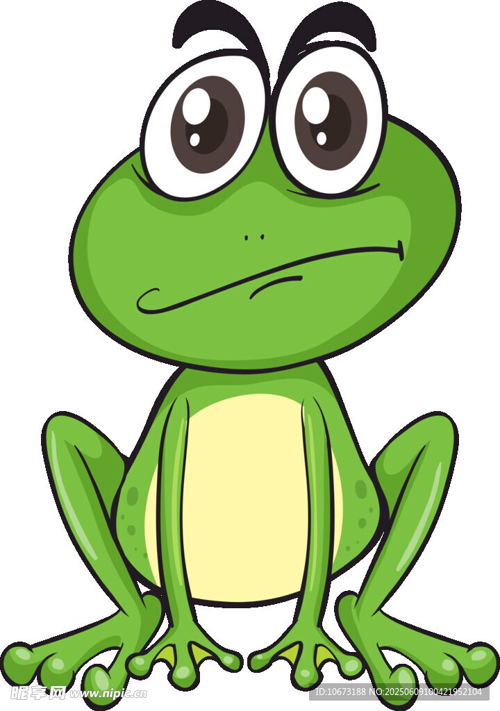 忧郁青蛙插画