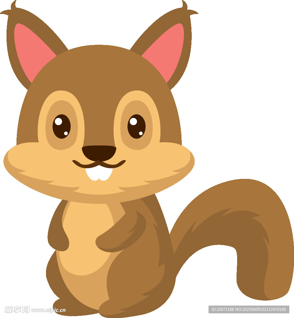 可爱小松鼠卡通形象