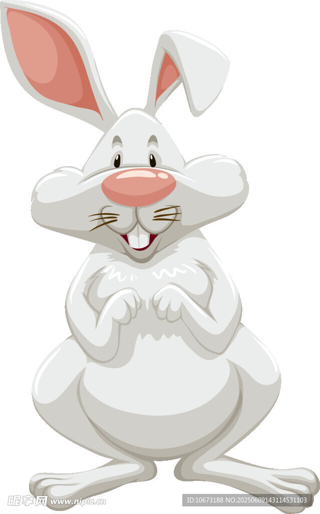 白兔怀抱小兔温馨画面