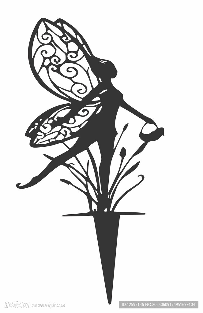 精灵造型纹身图案设计