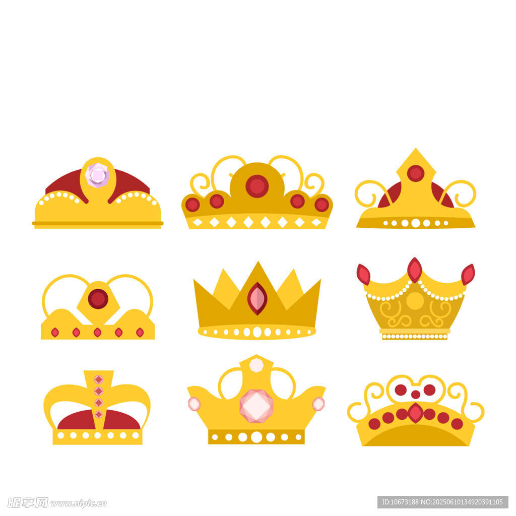多样皇冠图标集合