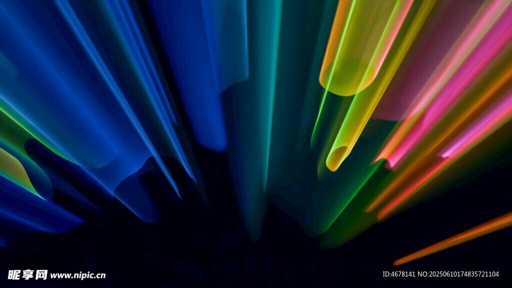 炫彩光线抽象背景图案