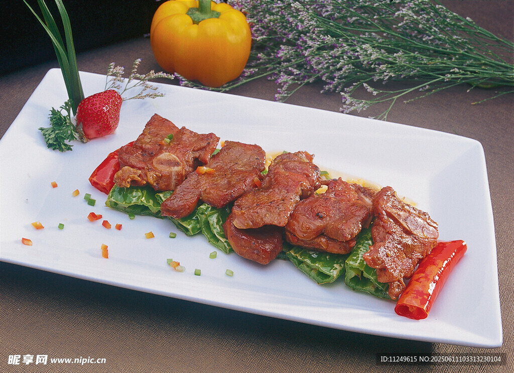 虎皮椒煎牛仔骨