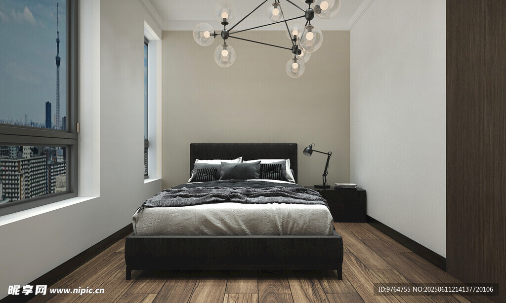 现代简约风格卧室一角