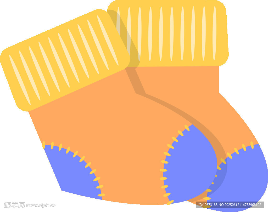 可爱卡通儿童袜子图案