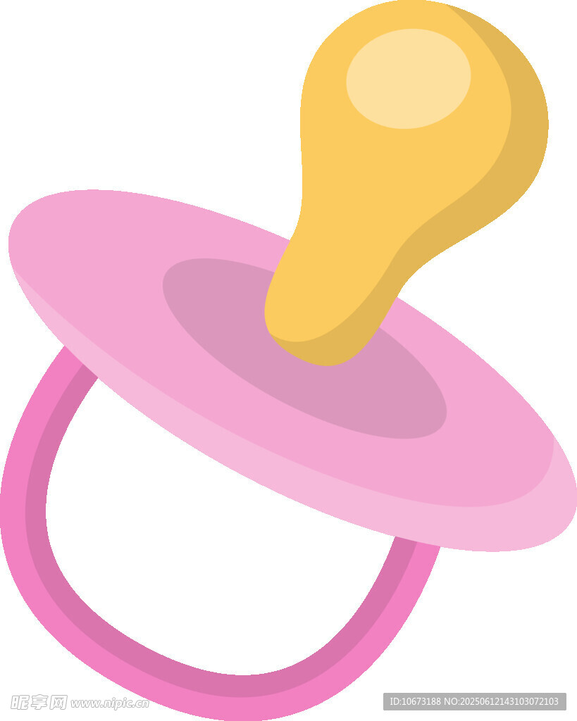 粉色可爱婴儿安抚奶嘴