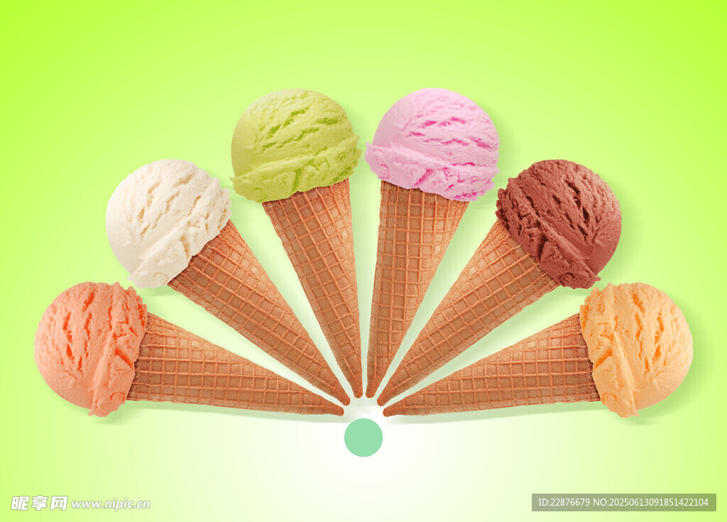 冰淇淋甜筒背景