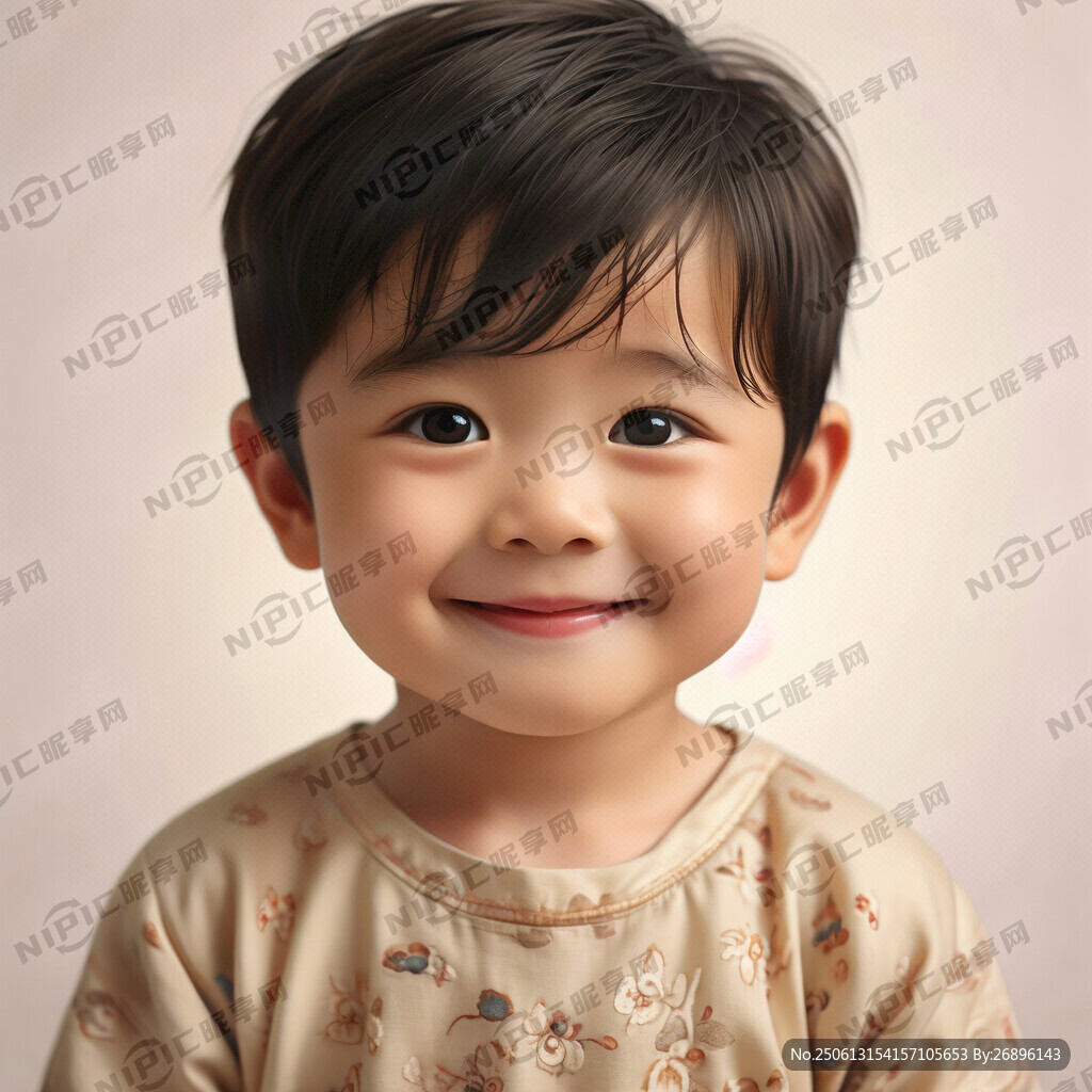 可爱小男孩笑脸