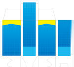 蓝色包装盒设计