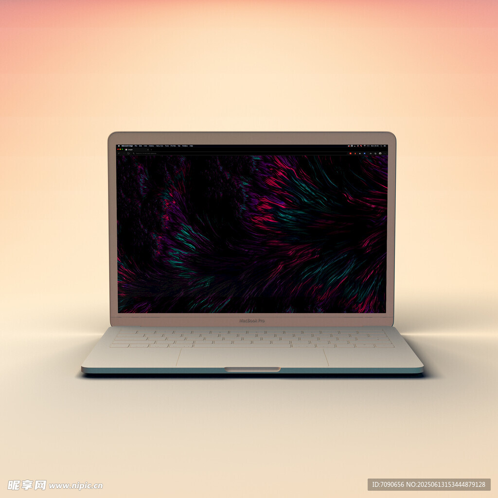 时尚笔记本电脑展示