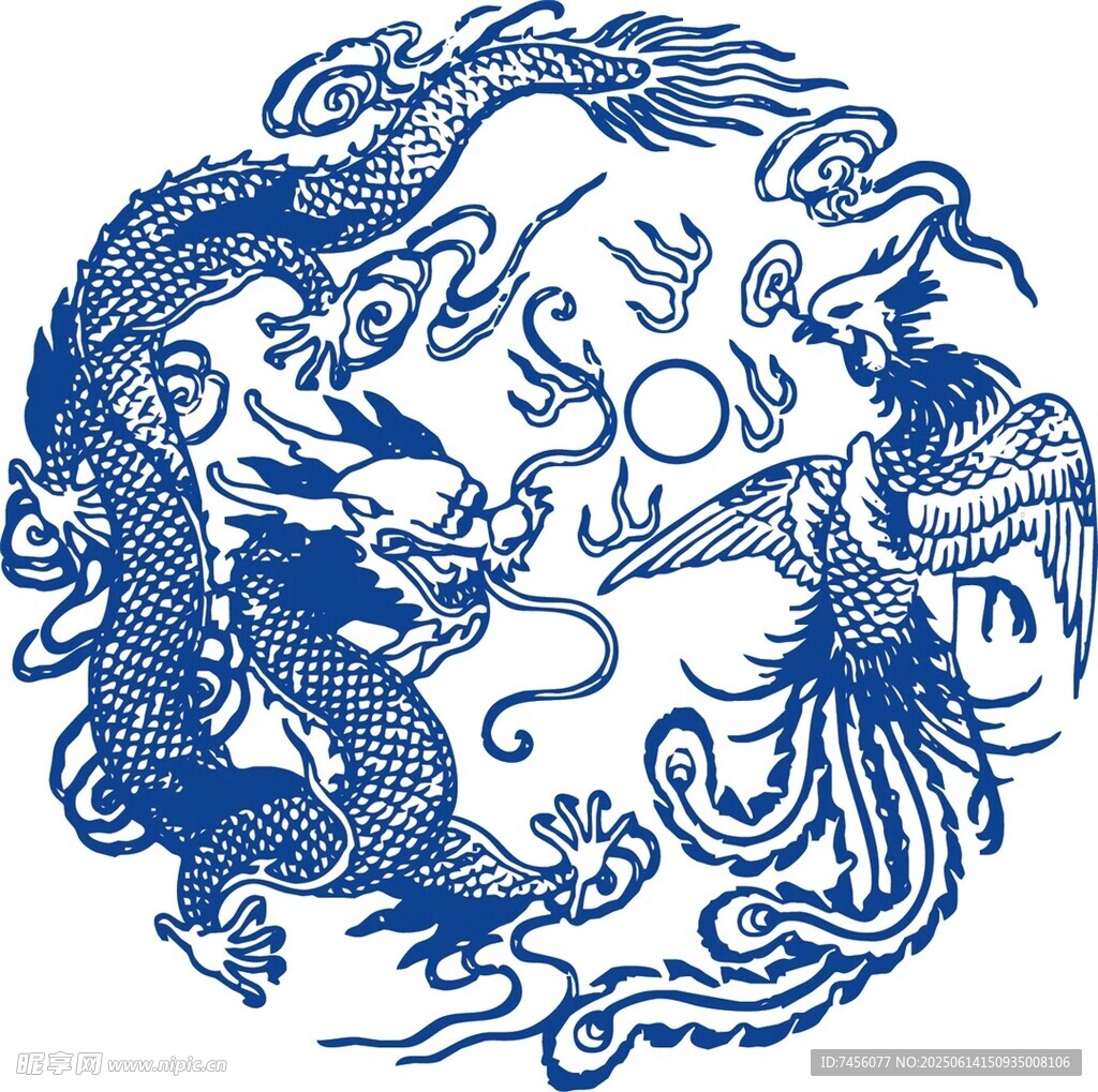 龙凤呈祥传统图案