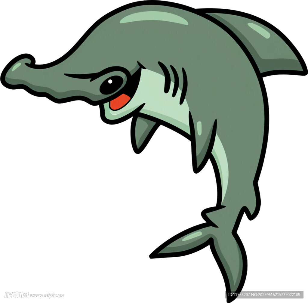 卡通锤头鲨形象