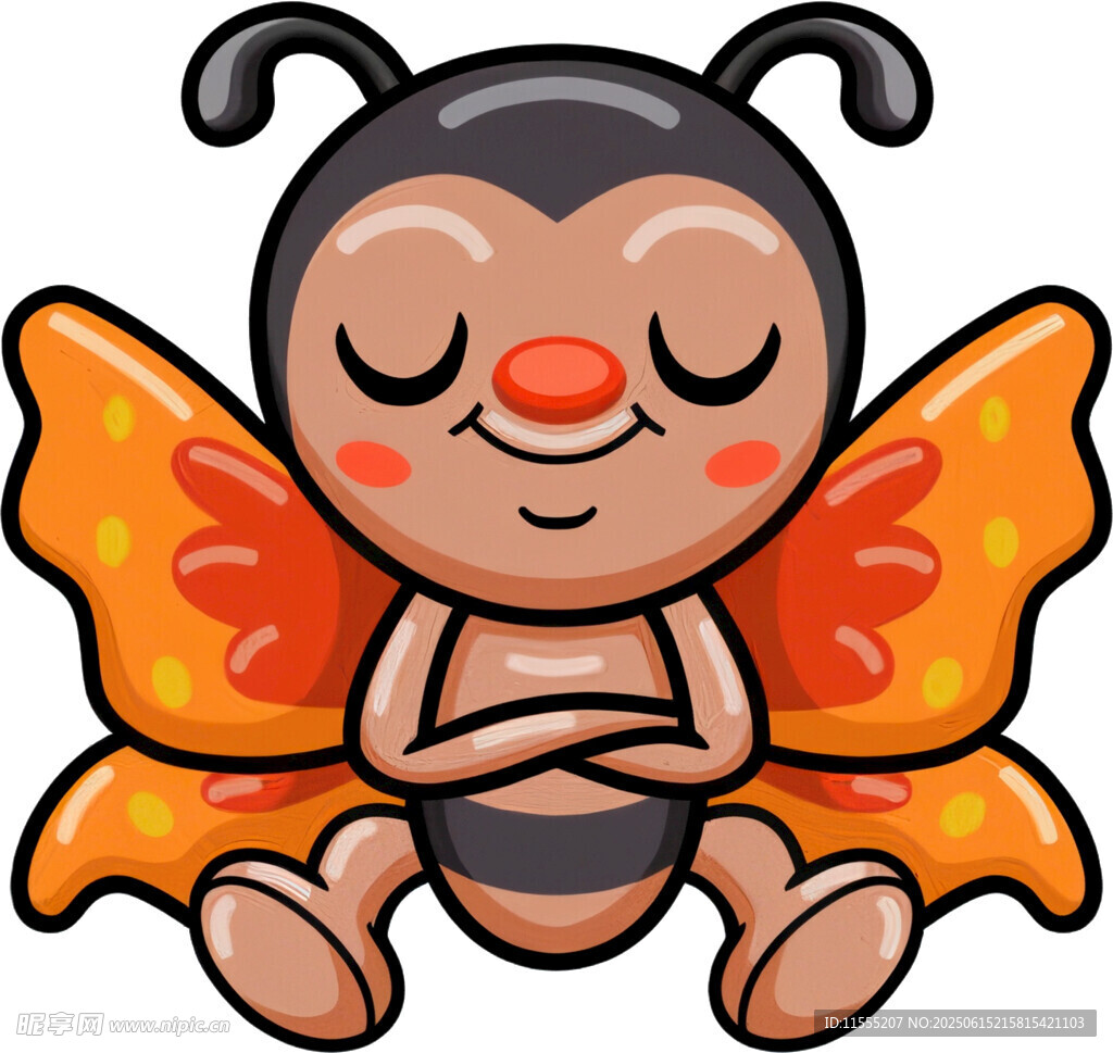 可爱小蜜蜂精灵形象