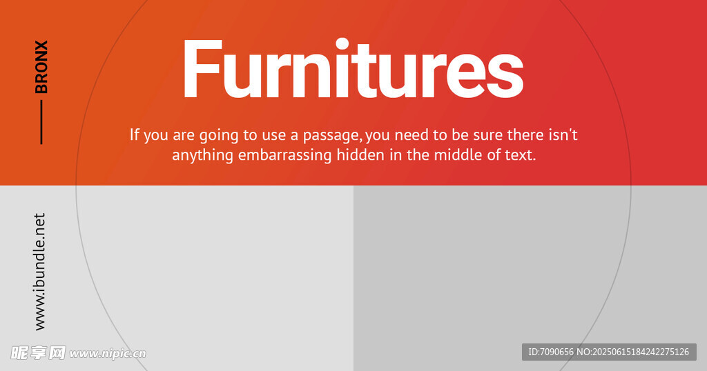 横版红色简约版式    