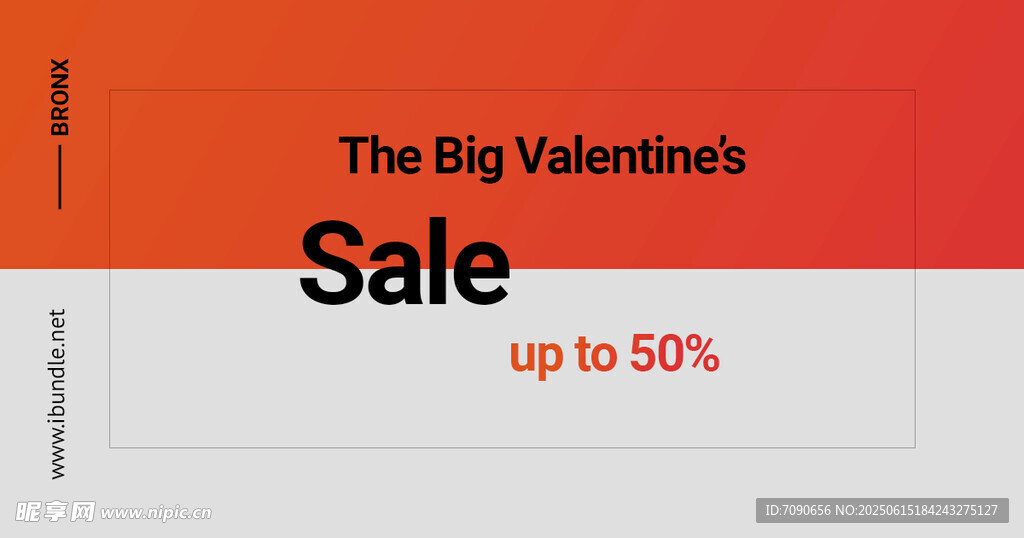 横版红色简约版式    