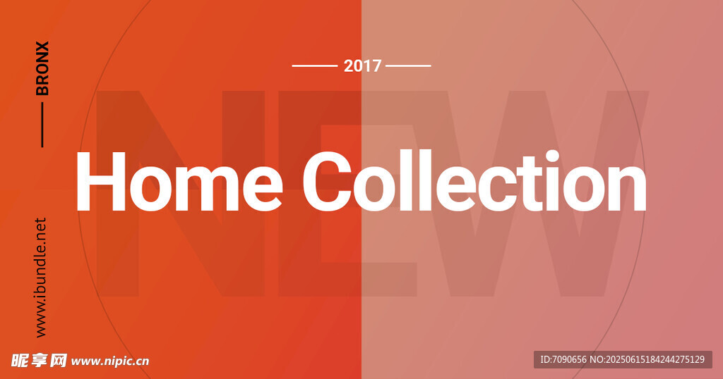 横版红色简约版式    