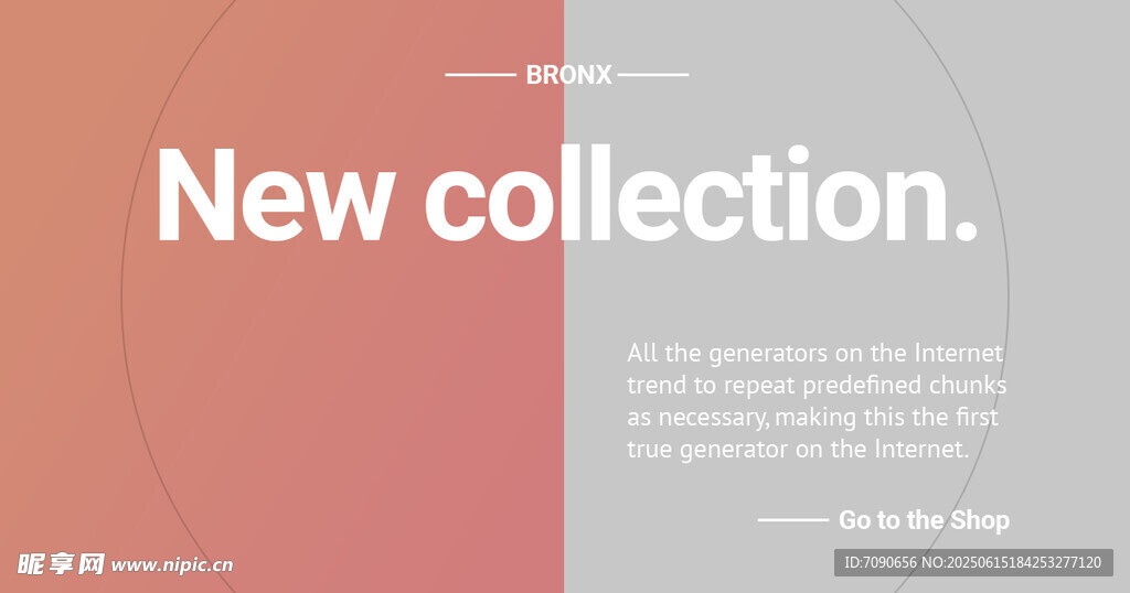 横版红色简约版式    