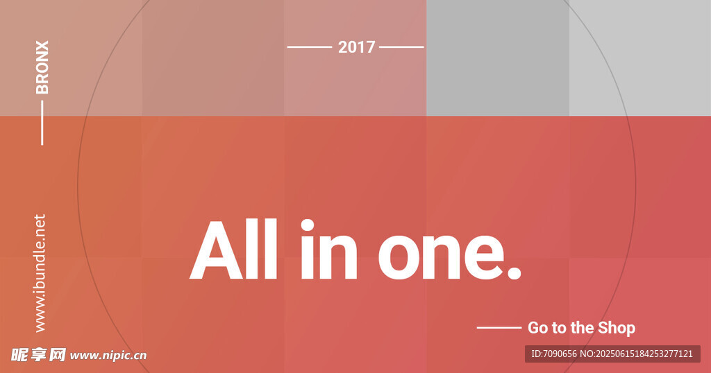 横版红色简约版式    