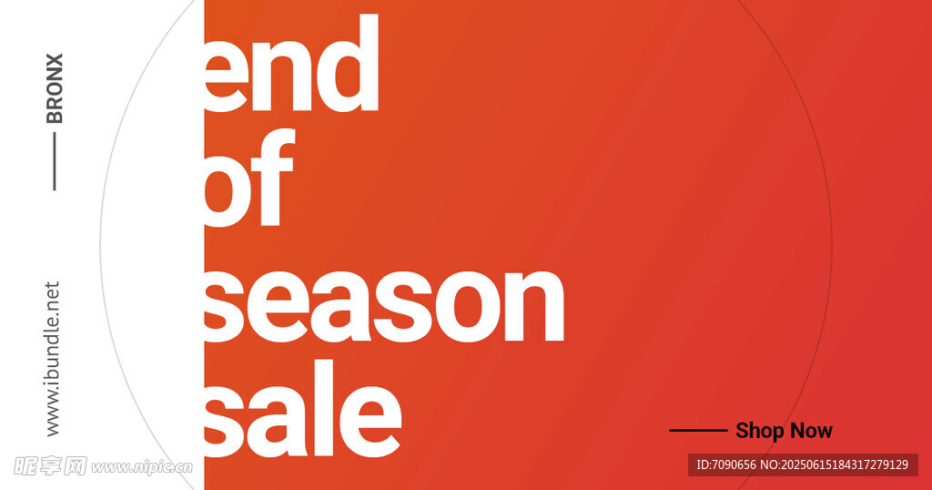 横版红色简约版式    