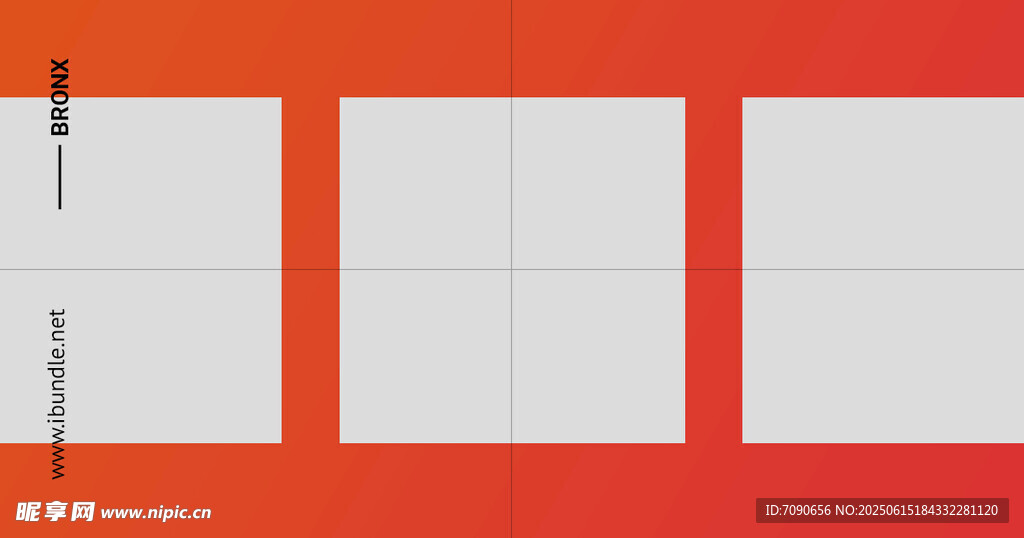 横版红色简约版式    