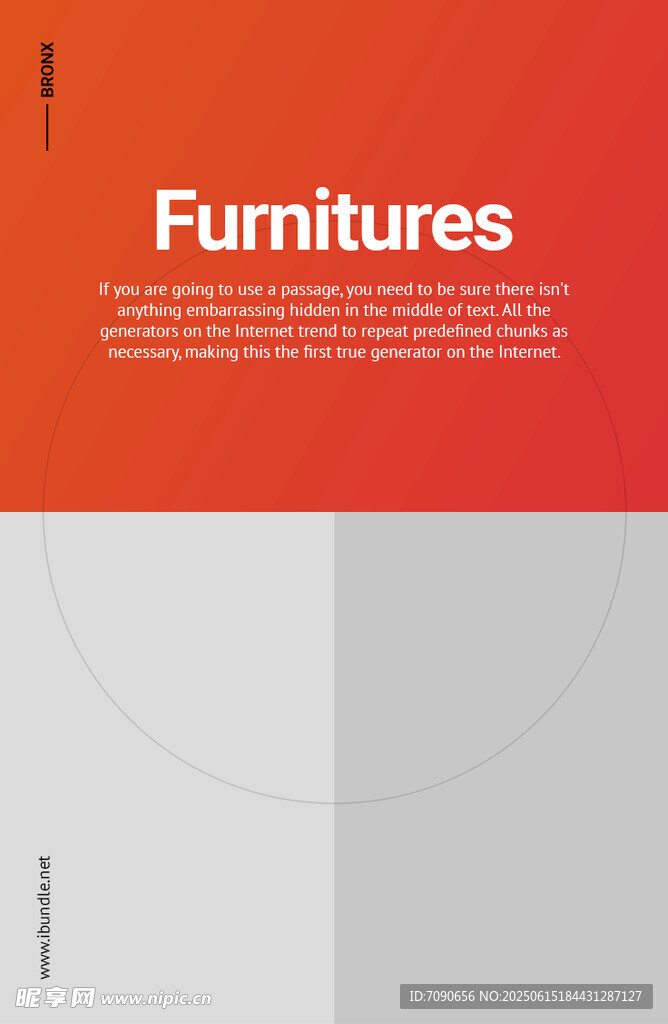 红色简约版式排版    