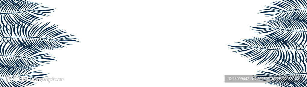 蓝色松枝图案