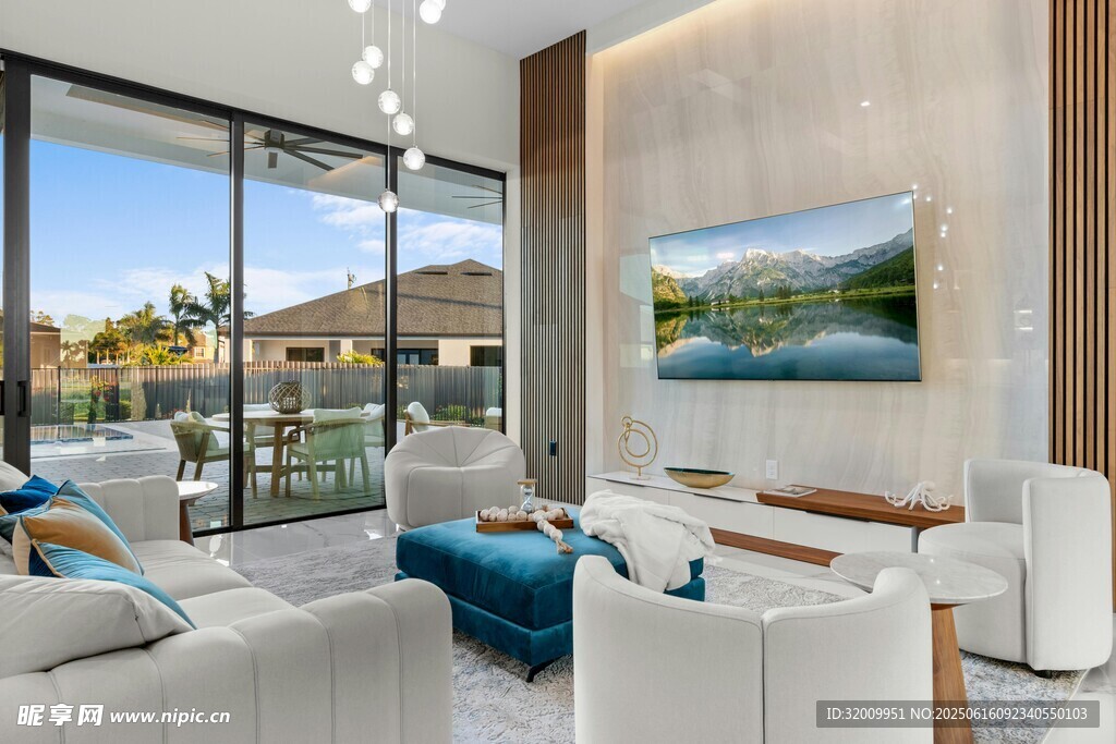 现代简约风客厅室内景致