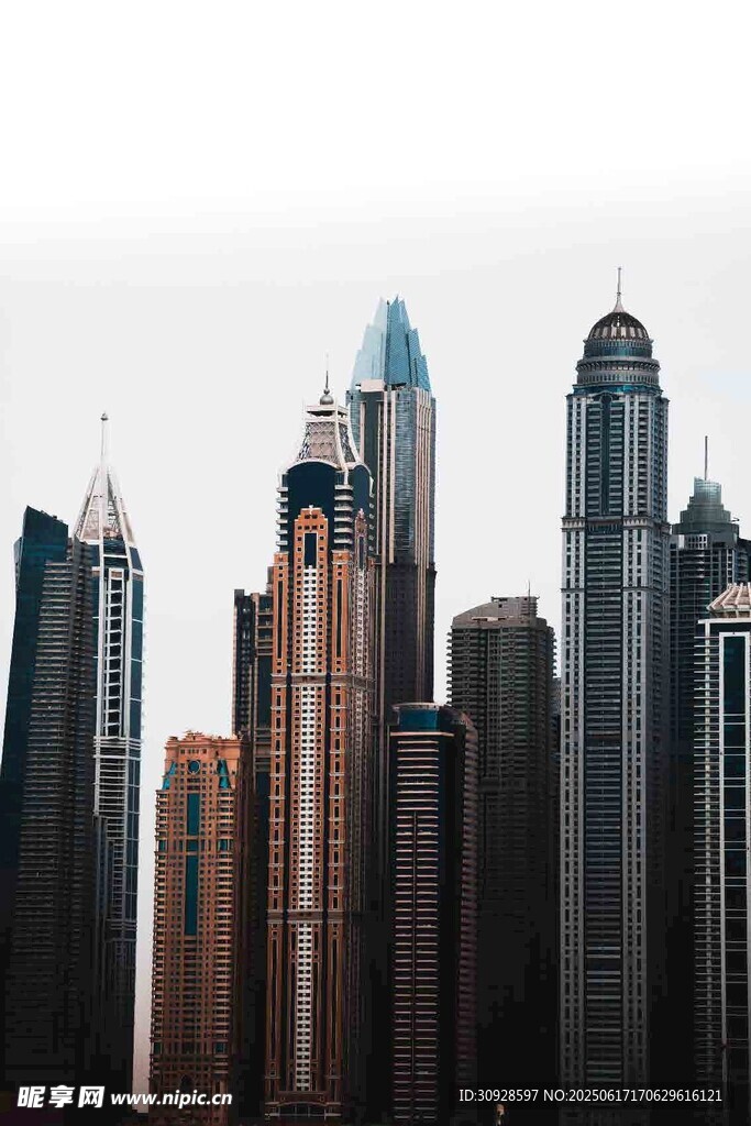 现代都市摩天大楼景观