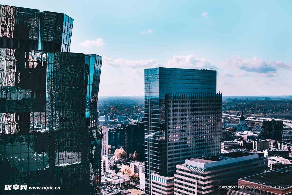 都市摩天大楼景观