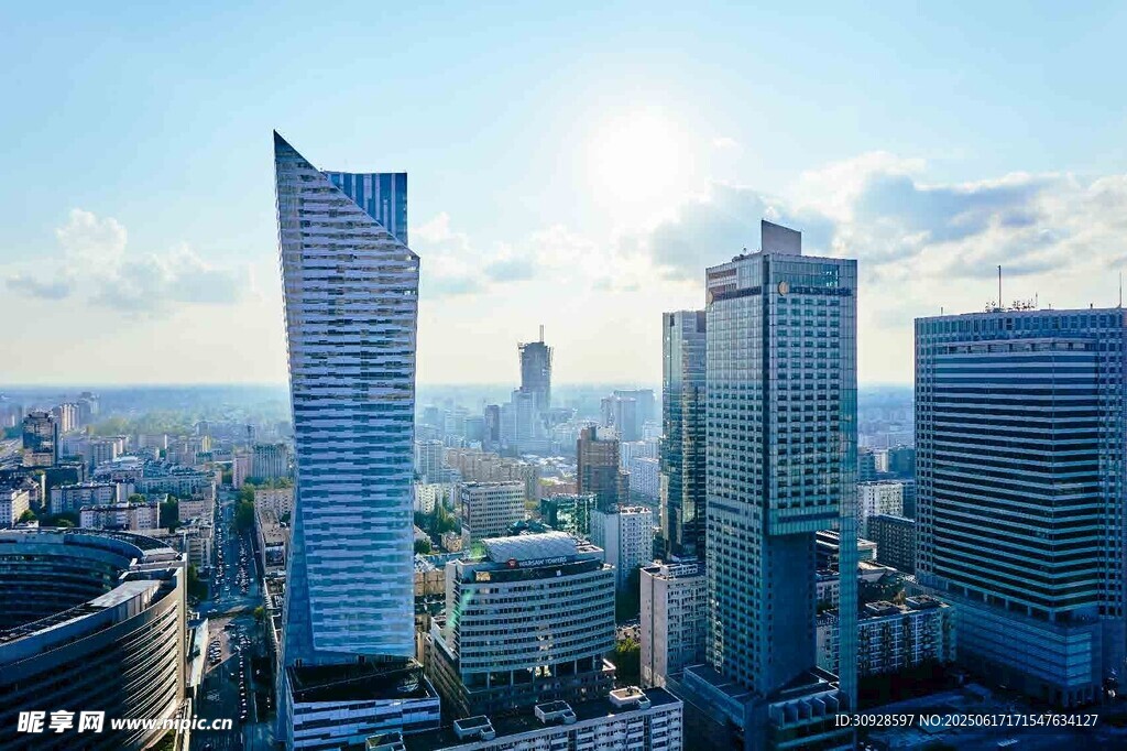 现代都市摩天大楼景观