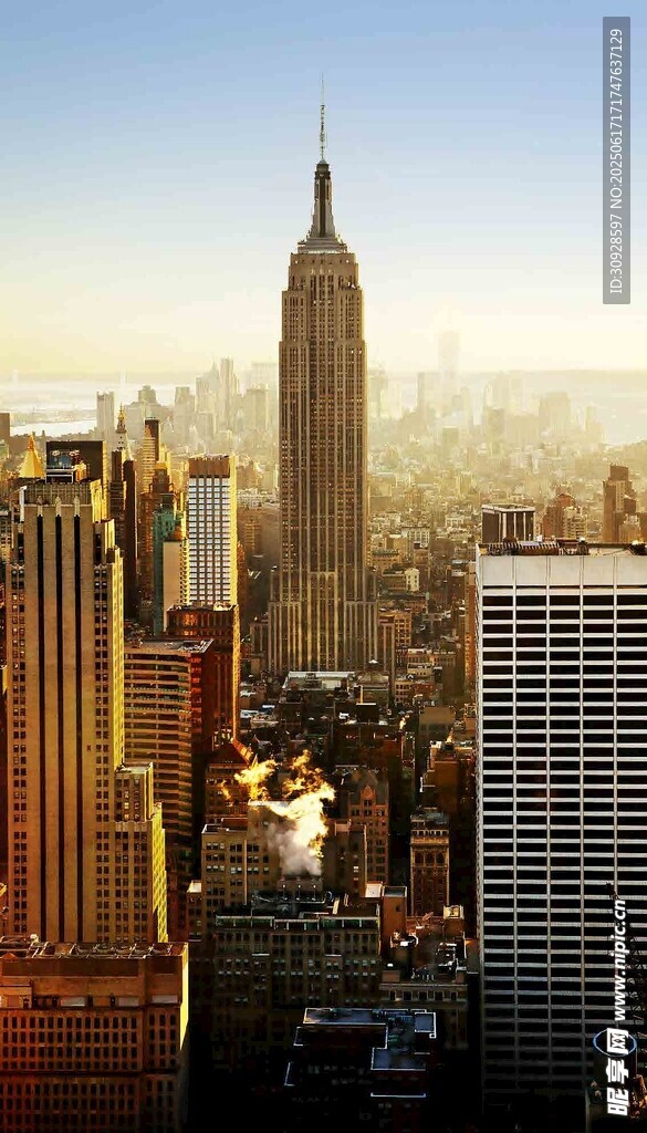 纽约城市天际线壮丽景观