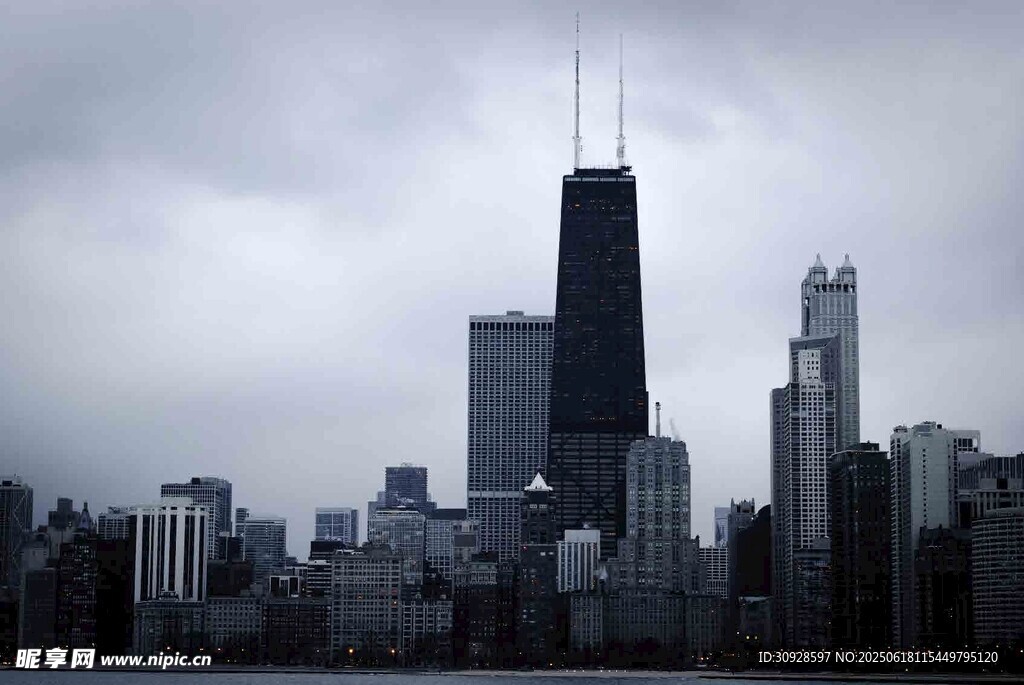 芝加哥城市天际线景观