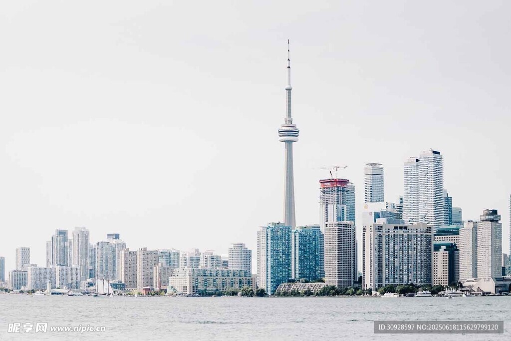 多伦多城市天际线景观