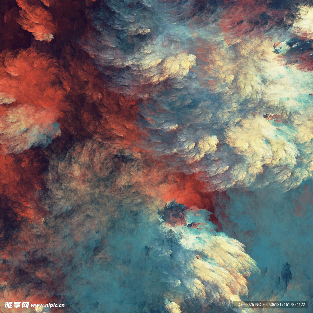 抽象多彩艺术纹理画面