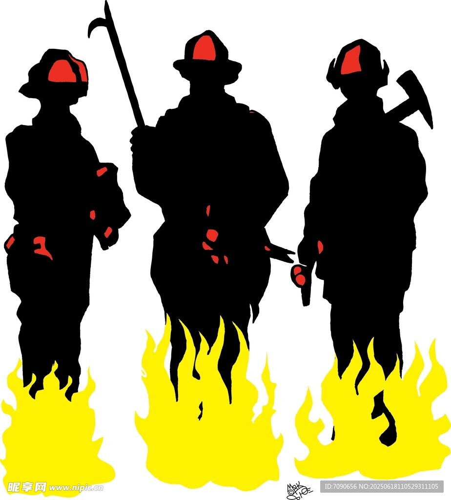 消防员无畏逆行于烈火中