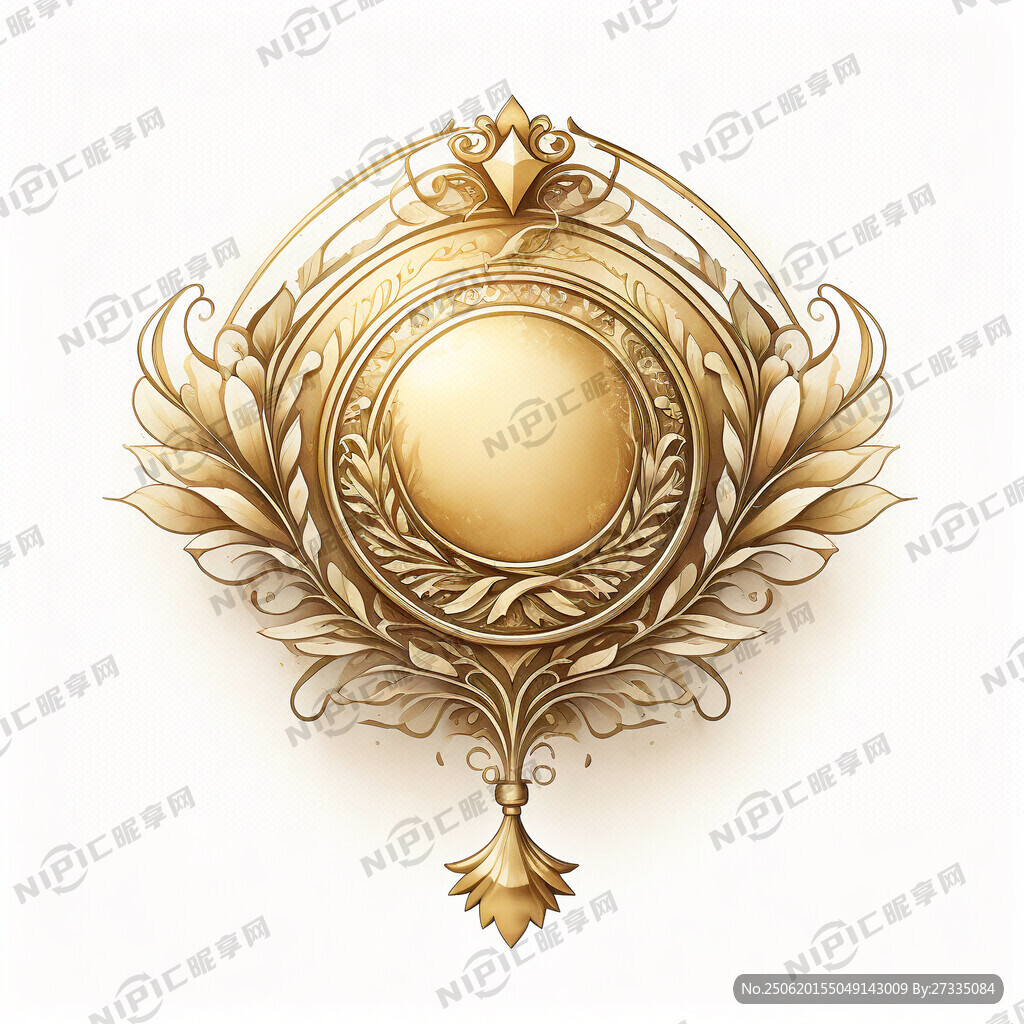 黄金 雕刻的 勋章 一枚