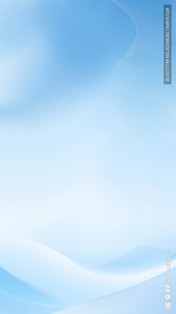 淡蓝色梦幻波浪背景图