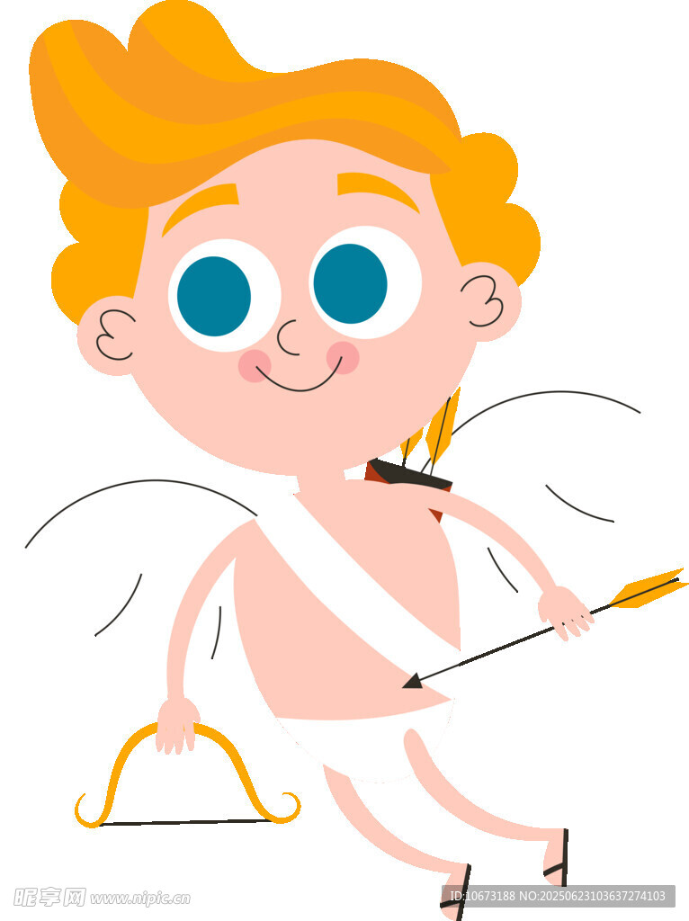 可爱小天使手持弓箭