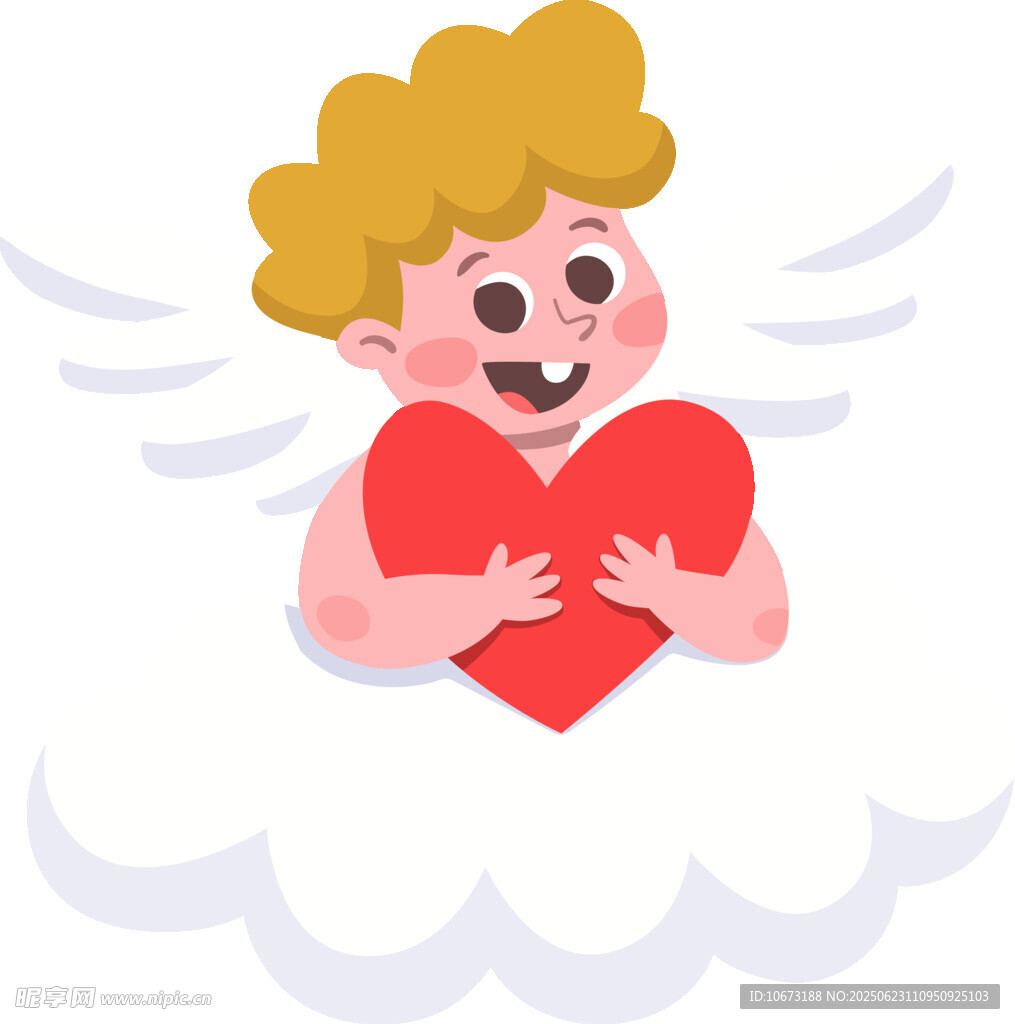 云端小天使捧爱心
