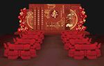 中式寿宴效果图