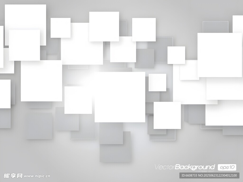 灰白方块抽象背景图