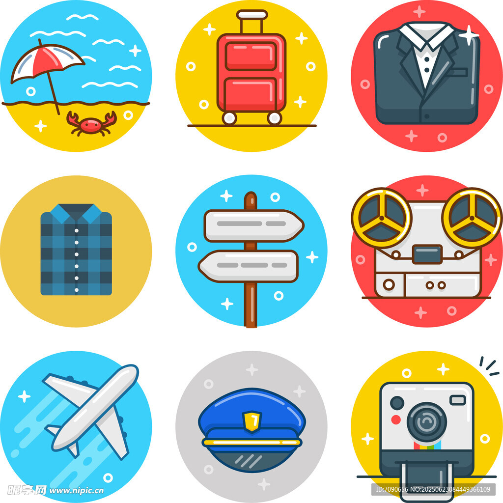 旅行相关图标 