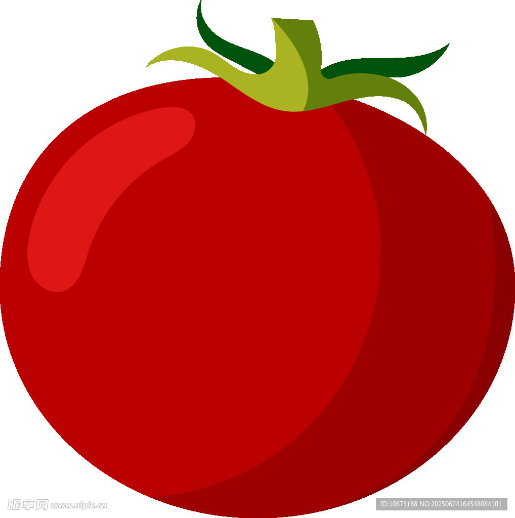 鲜红番茄插画