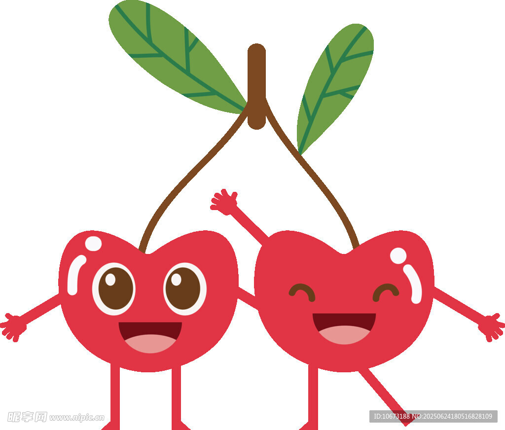 可爱樱桃卡通形象