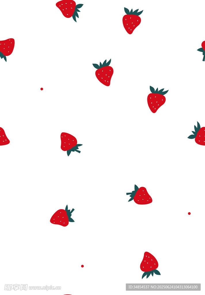 草莓图案背景