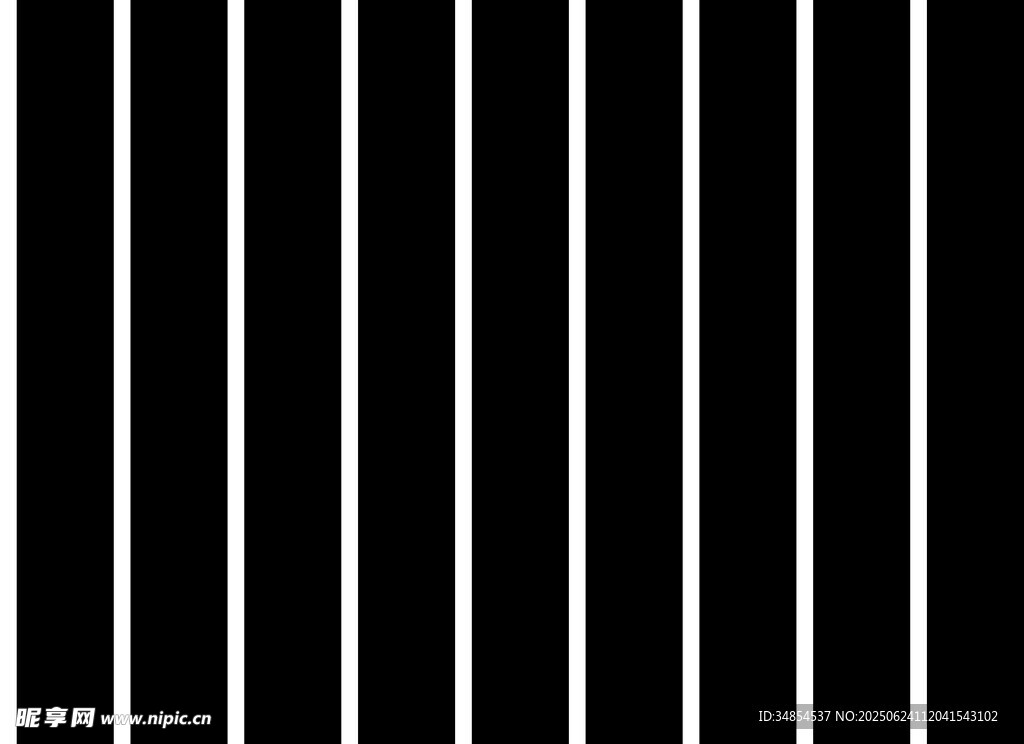 黑白竖条纹图案