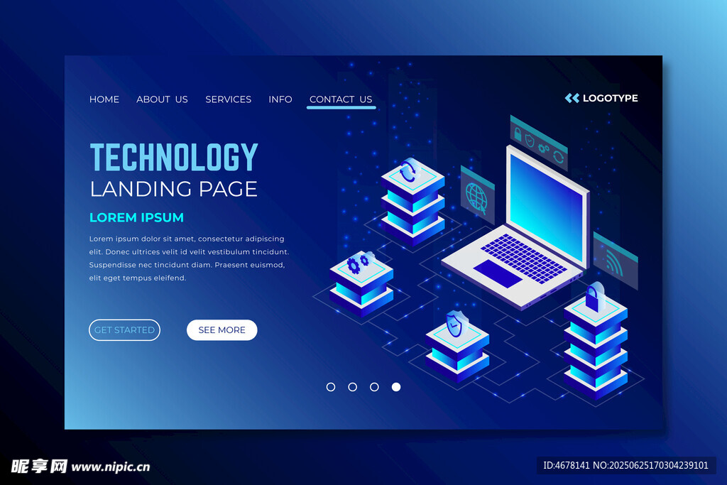 科技登陆页面设计