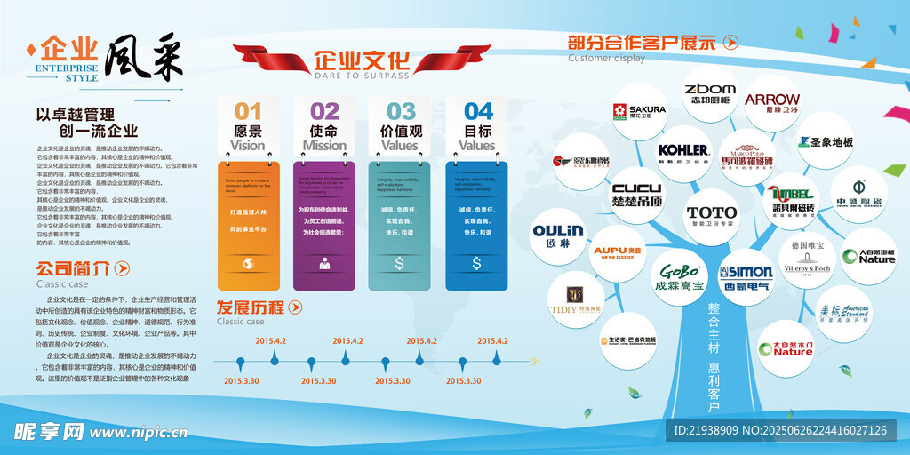 企业文化展板